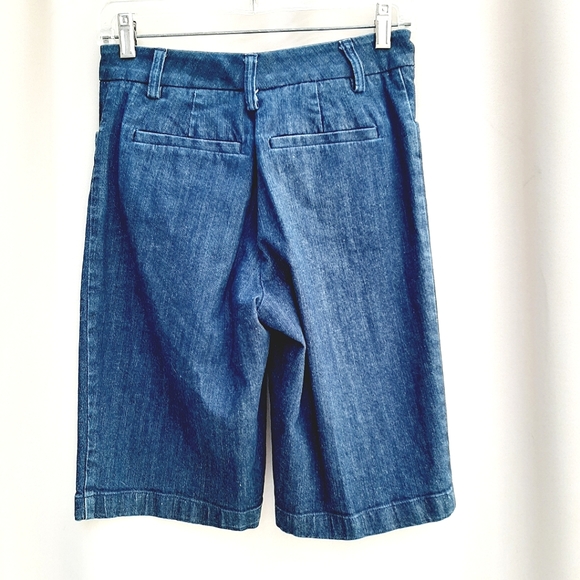 Navy Denim walking shorts - Picture 3 of 8